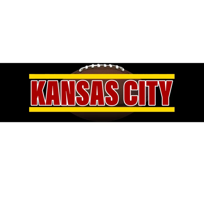 Kansas City Football Logo Bumper Sticker