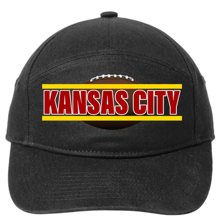 Kansas City Football Logo 7-Panel Snapback Hat