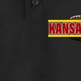 Kansas City Football Logo Dry Zone Grid Performance Polo