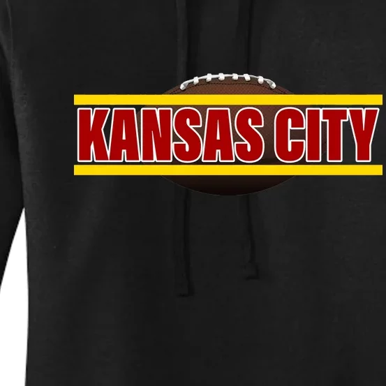 Kansas City Football Logo Women's Pullover Hoodie