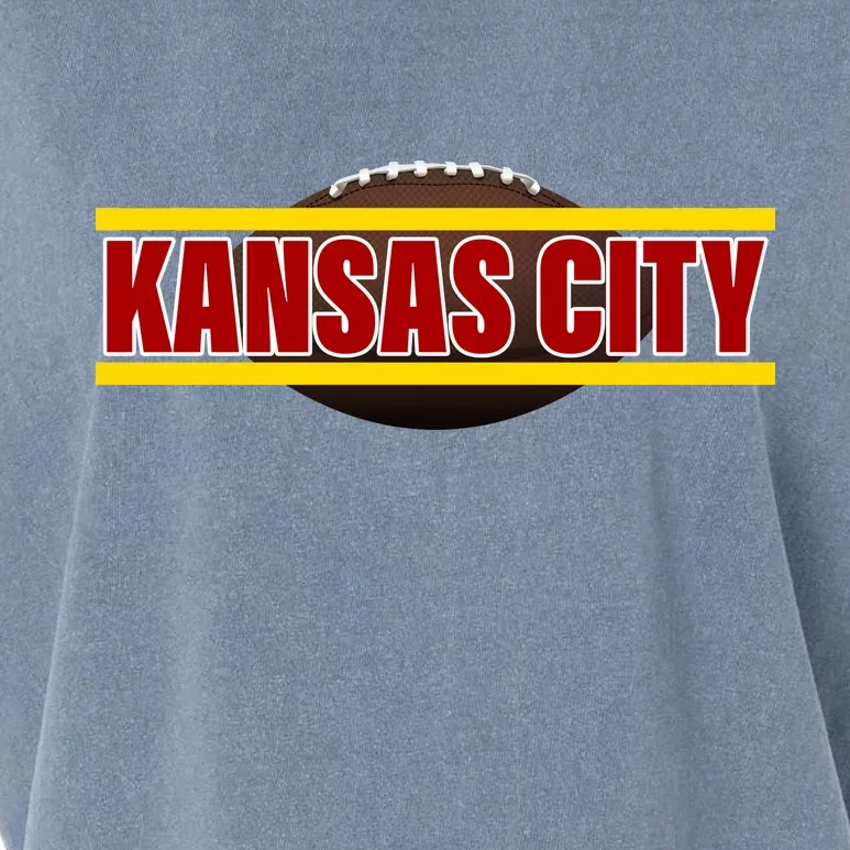 Kansas City Football Logo Garment-Dyed Women's Muscle Tee