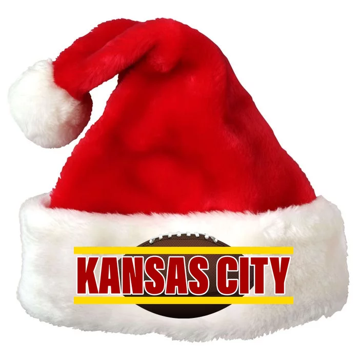 Kansas City Football Logo Premium Christmas Santa Hat