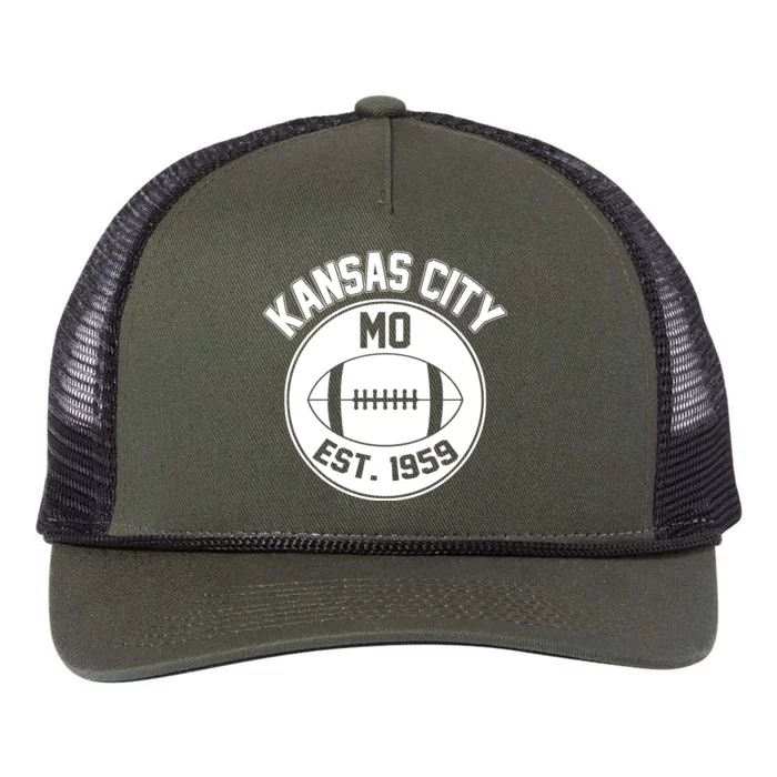 Kansas City Football MO Retro Chief Retro Rope Trucker Hat Cap