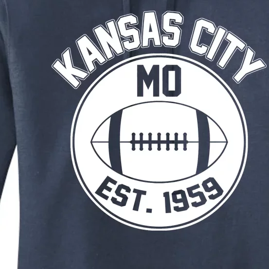 Kansas City Football MO Retro Chief Women's Pullover Hoodie