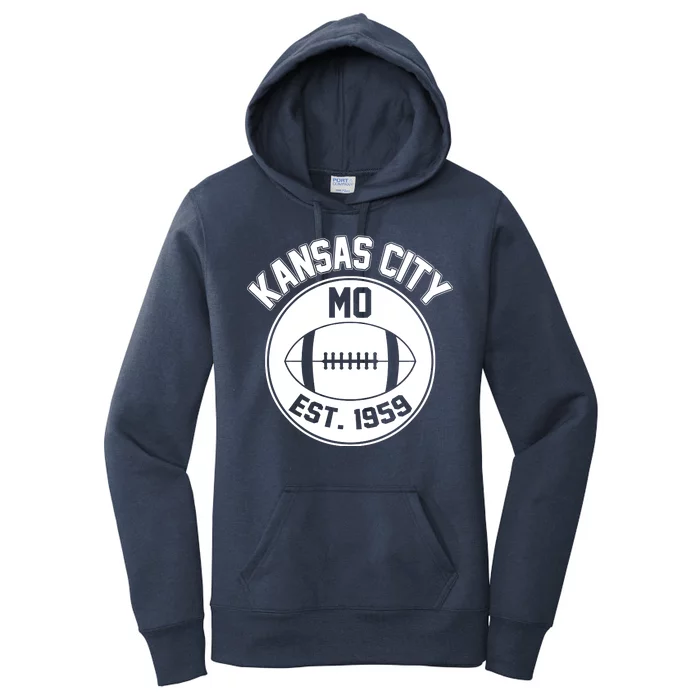 Kansas City Football MO Retro Chief Women's Pullover Hoodie