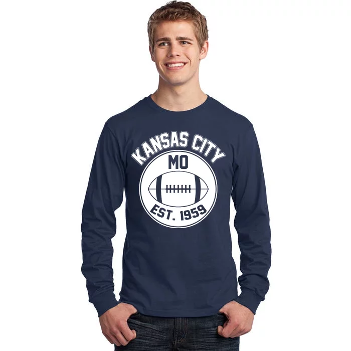 Kansas City Football MO Retro Chief Tall Long Sleeve T-Shirt