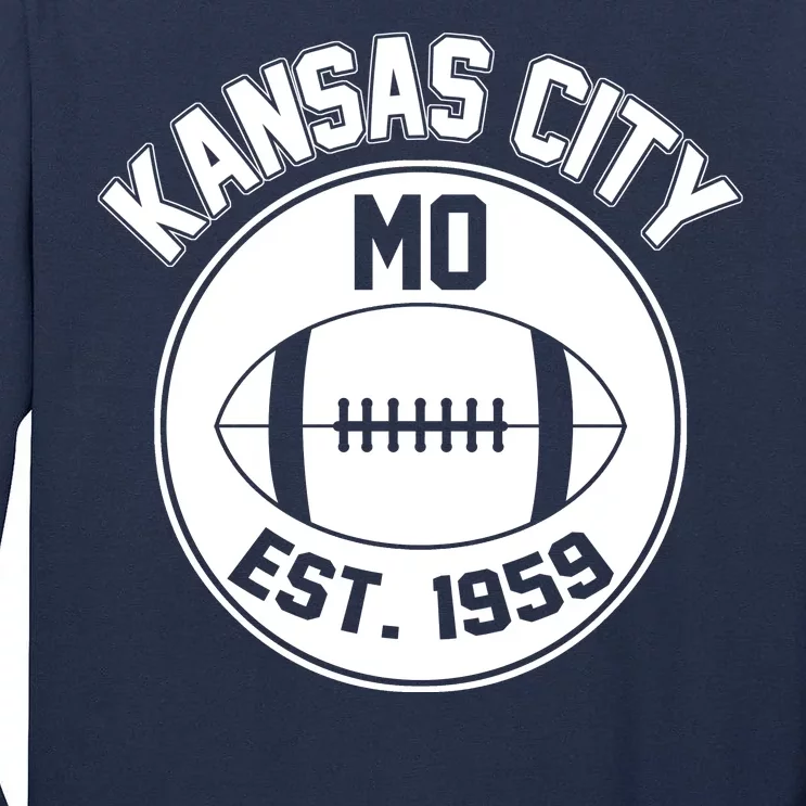 Kansas City Football MO Retro Chief Tall Long Sleeve T-Shirt