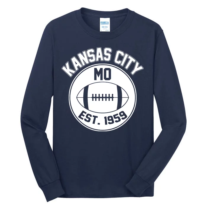 Kansas City Football MO Retro Chief Tall Long Sleeve T-Shirt