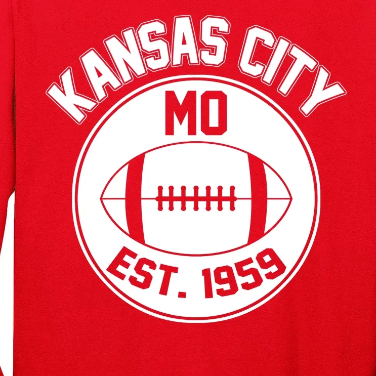 Kansas City Football MO Retro Chief Long Sleeve Shirt