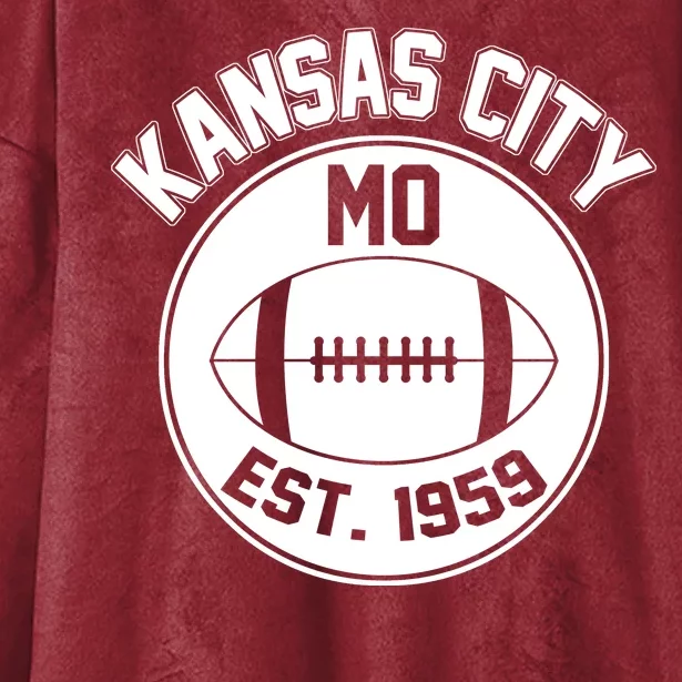 Kansas City Football MO Retro Chief Hooded Wearable Blanket