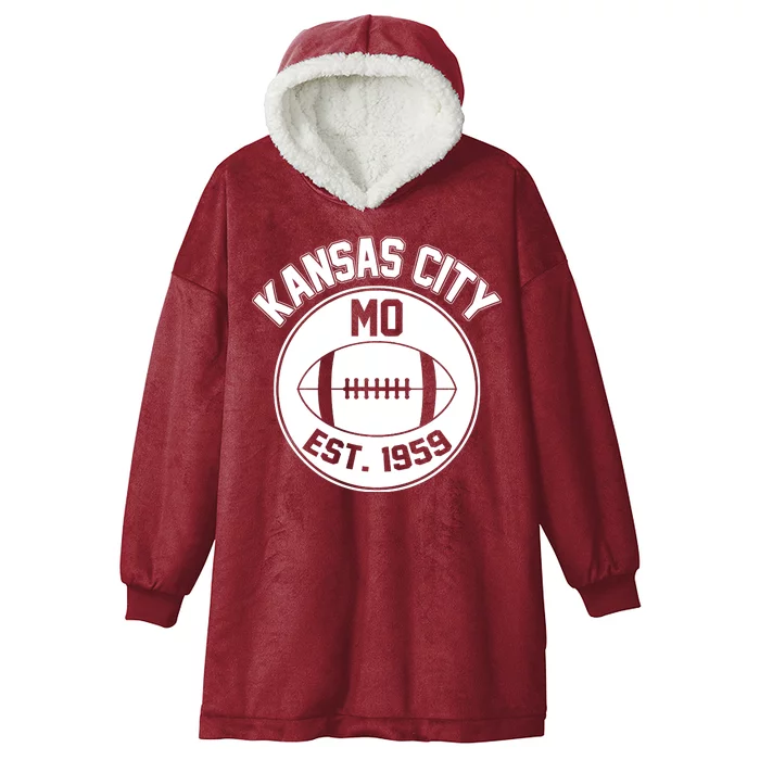 Kansas City Football MO Retro Chief Hooded Wearable Blanket