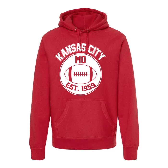 Kansas City Football MO Retro Chief Premium Hoodie