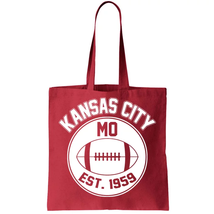 Kansas City Football MO Retro Chief Tote Bag