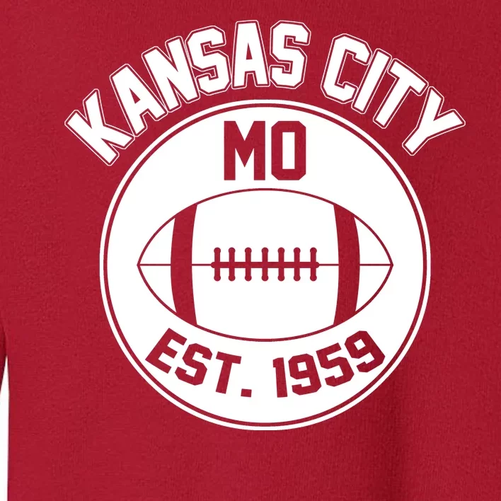 Kansas City Football MO Retro Chief Toddler Sweatshirt