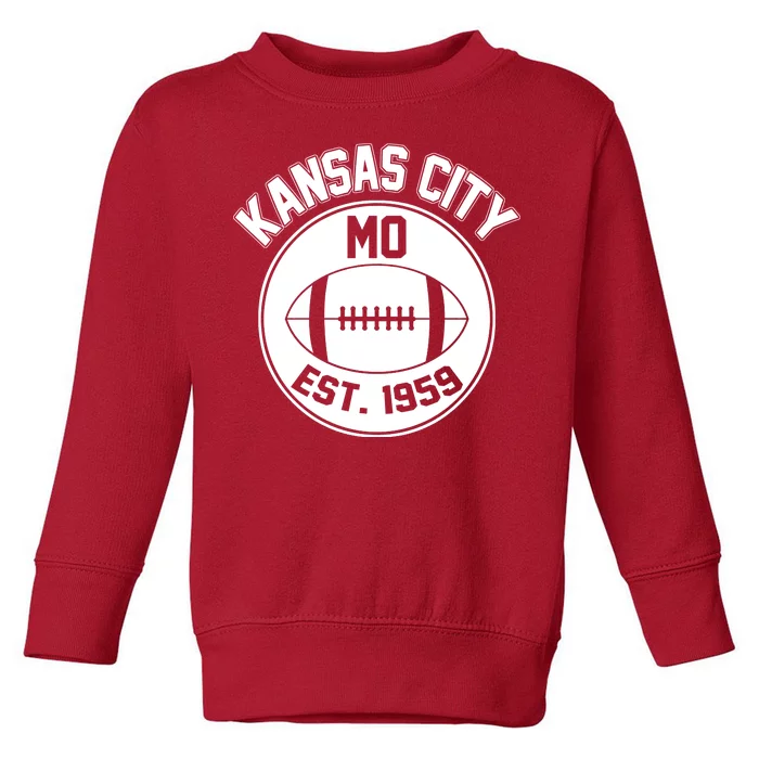 Kansas City Football MO Retro Chief Toddler Sweatshirt