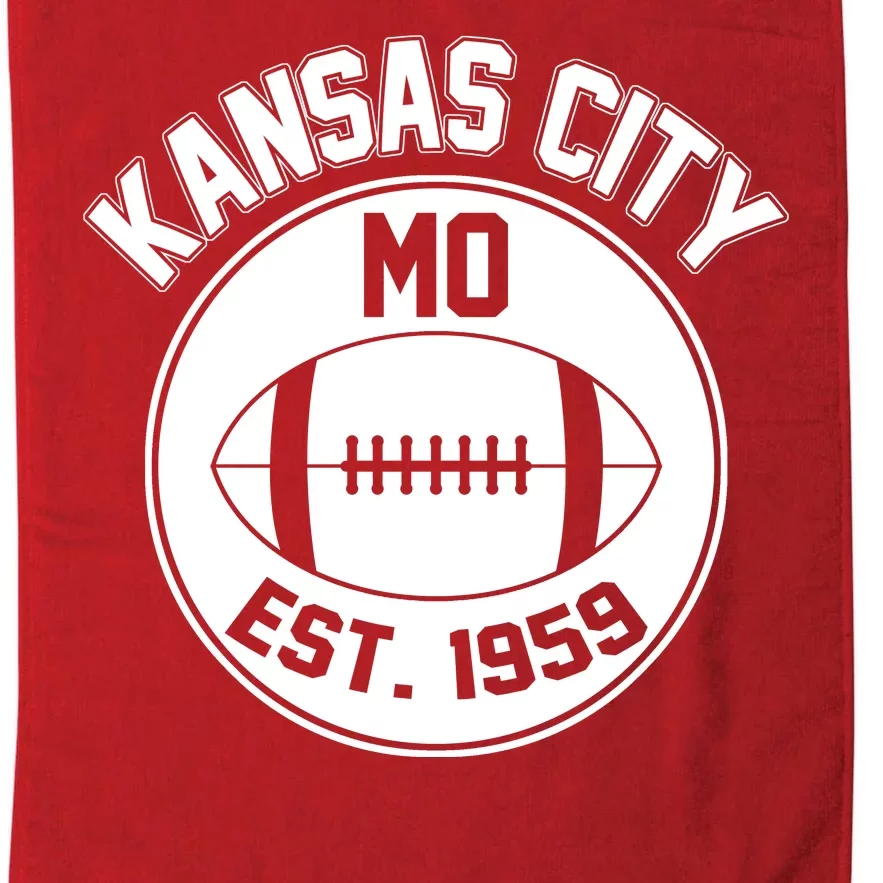 Kansas City Football MO Retro Chief Platinum Collection Golf Towel