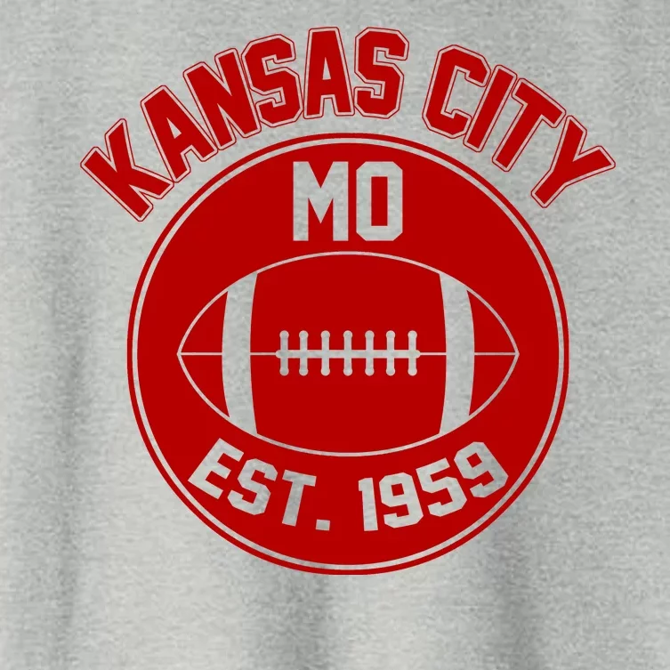 Kansas City Football MO Retro Chief Women's Crop Top Tee