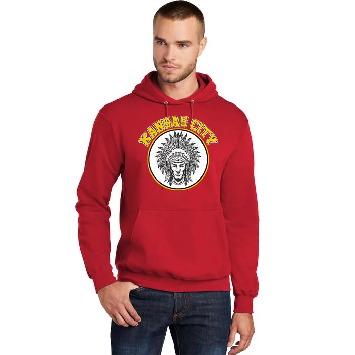 Kansas City Football Vintage Retro KC Logo Tall Hoodie