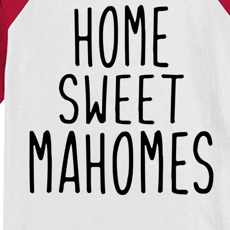 Kansas City Home Sweet Mahomes Kids Colorblock Raglan Jersey