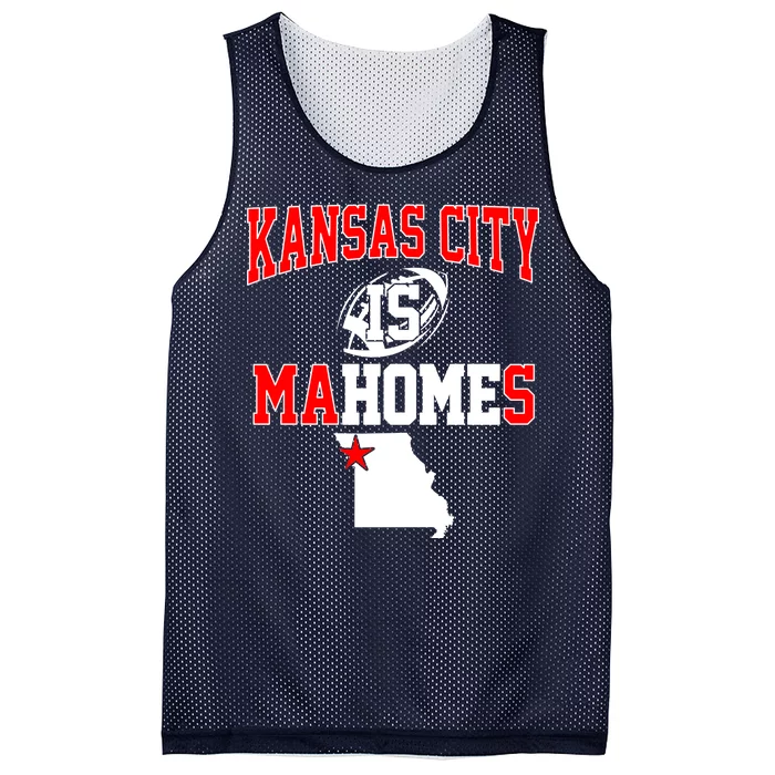 Kansas City is Mahomes Mesh Reversible Basketball Jersey Tank