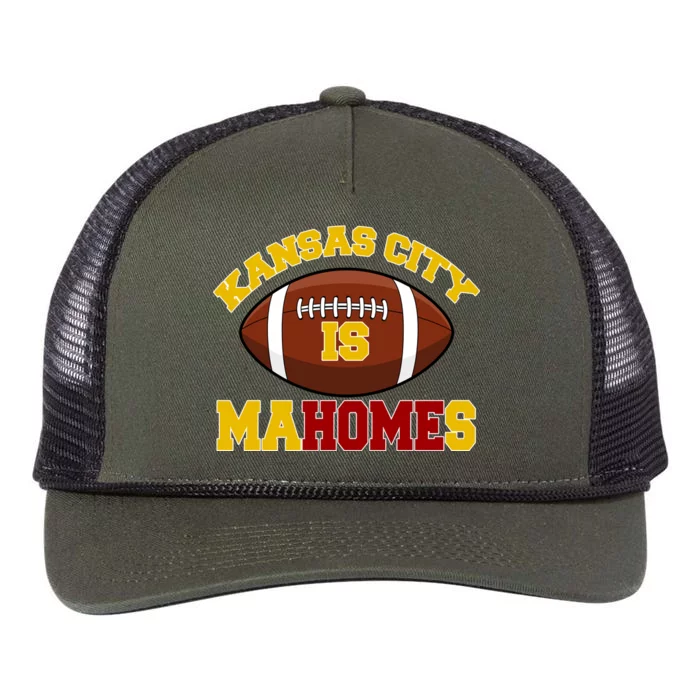 Kansas City Is Mahomes KC Football Fan Retro Rope Trucker Hat Cap