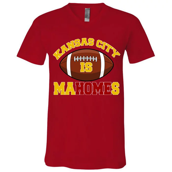 Kansas City Is Mahomes KC Football Fan V-Neck T-Shirt