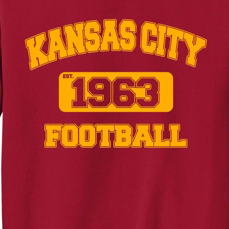 Kansas City KC Football Est 1960 Tall Sweatshirt