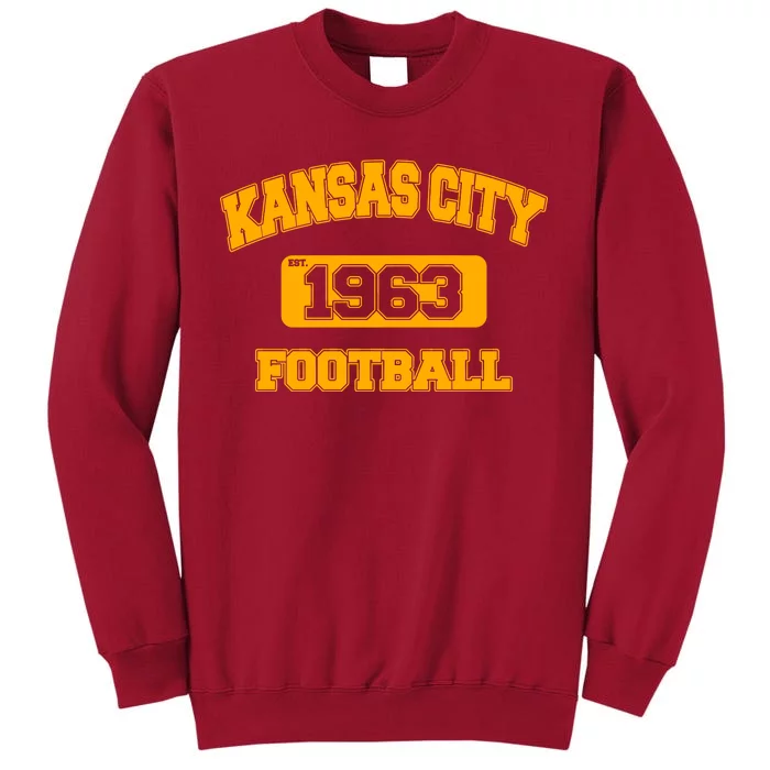 Kansas City KC Football Est 1960 Tall Sweatshirt