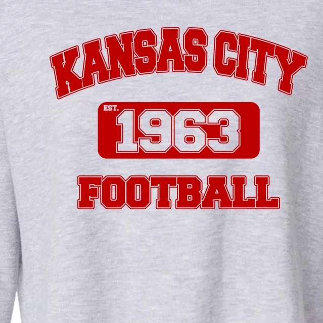 Kansas City KC Football Est 1960 Cropped Pullover Crew