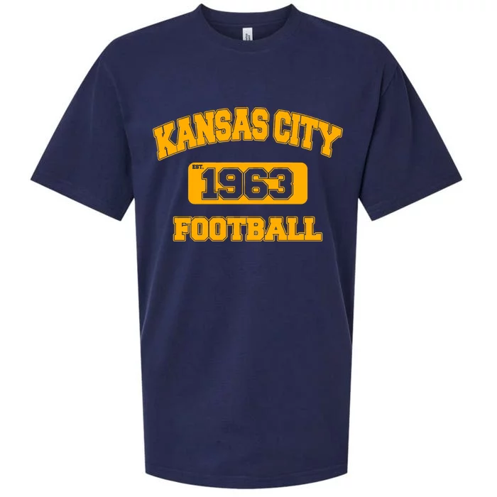 Kansas City KC Football Est 1960 Sueded Cloud Jersey T-Shirt