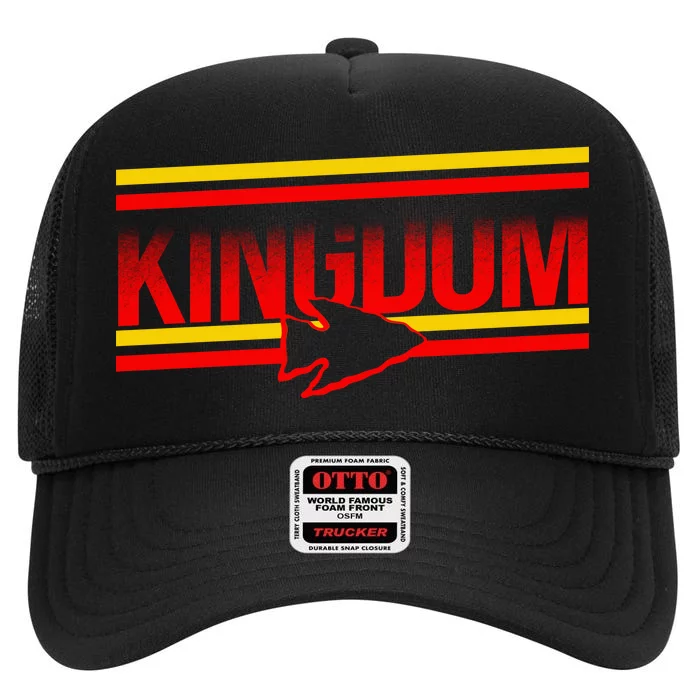 Kansas City KC Football Kingdom Arrowhead High Crown Mesh Trucker Hat