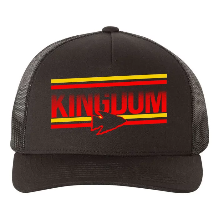 Kansas City KC Football Kingdom Arrowhead Yupoong Adult 5-Panel Trucker Hat