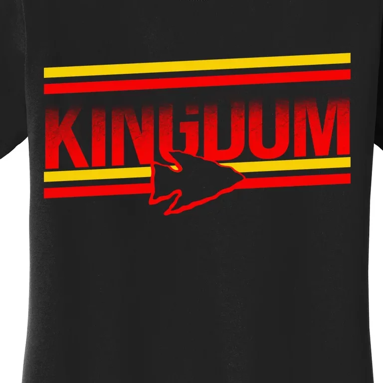 Kansas City KC Football Kingdom Arrowhead Women's T-Shirt