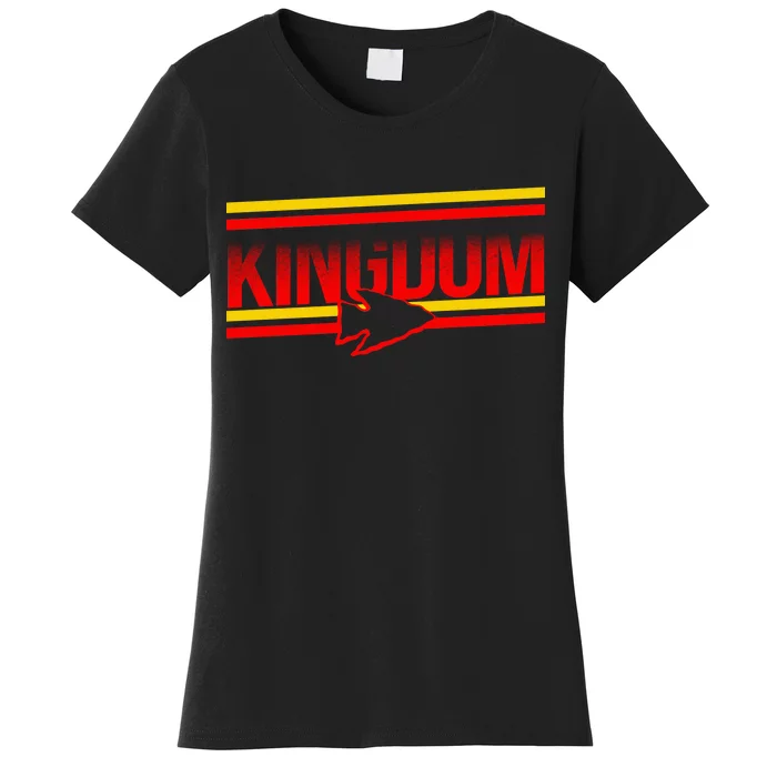 Kansas City KC Football Kingdom Arrowhead Women's T-Shirt