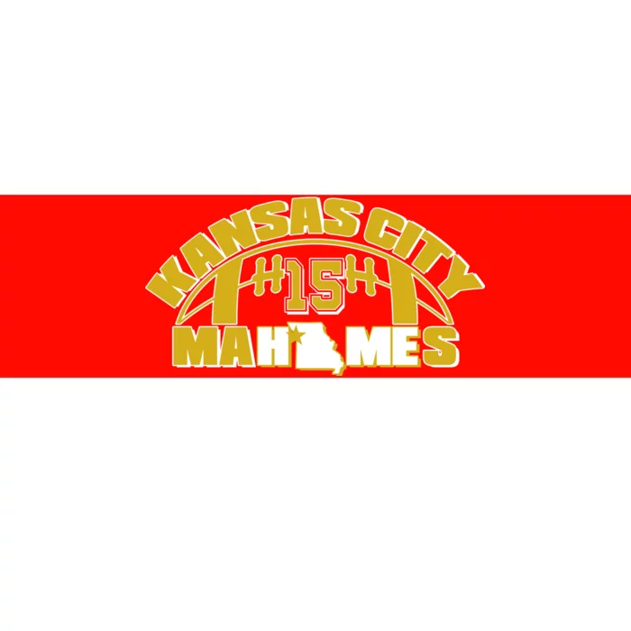 Kansas City Mahomes Football Fan Bumper Sticker