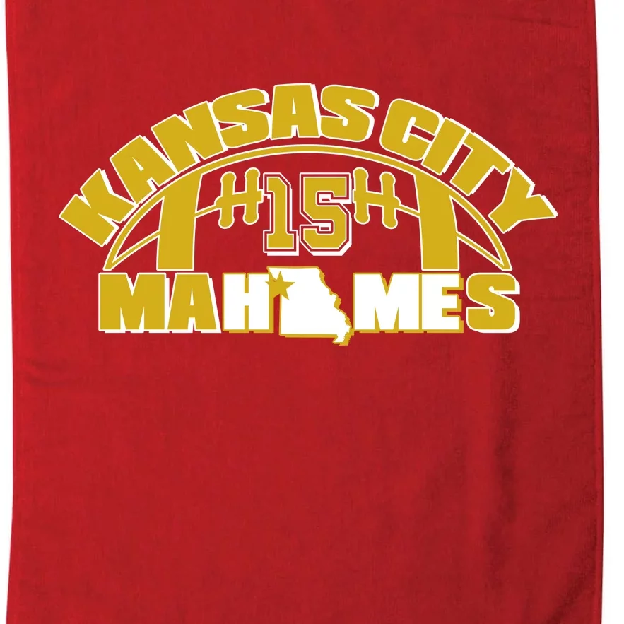 Kansas City Mahomes Football Fan Platinum Collection Golf Towel