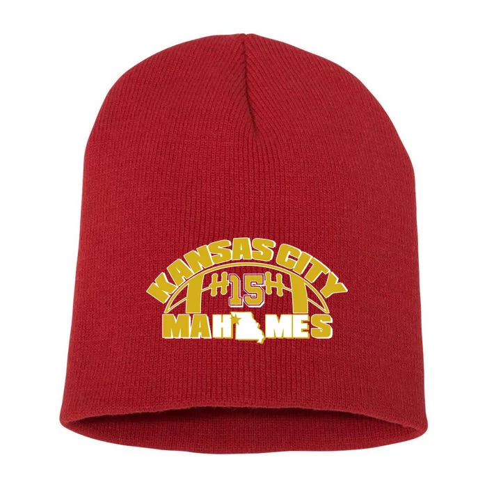 Kansas City Mahomes Football Fan Short Acrylic Beanie