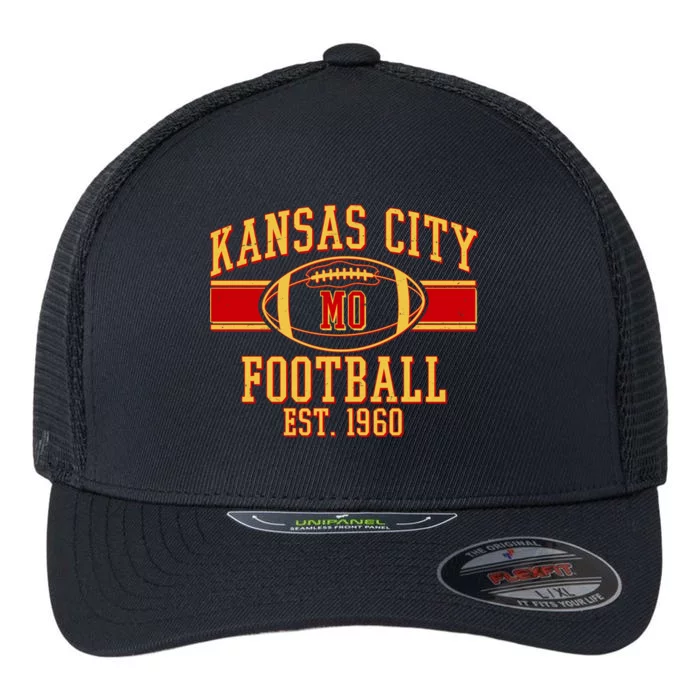 Kansas City MO Football Est 1960 Flexfit Unipanel Trucker Cap