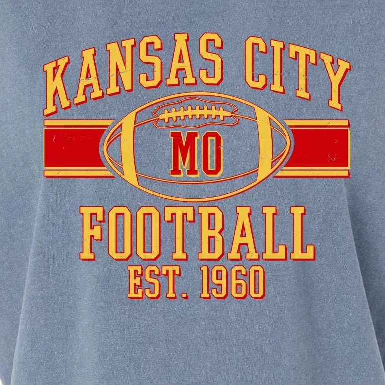 Kansas City MO Football Est 1960 Garment-Dyed Women's Muscle Tee