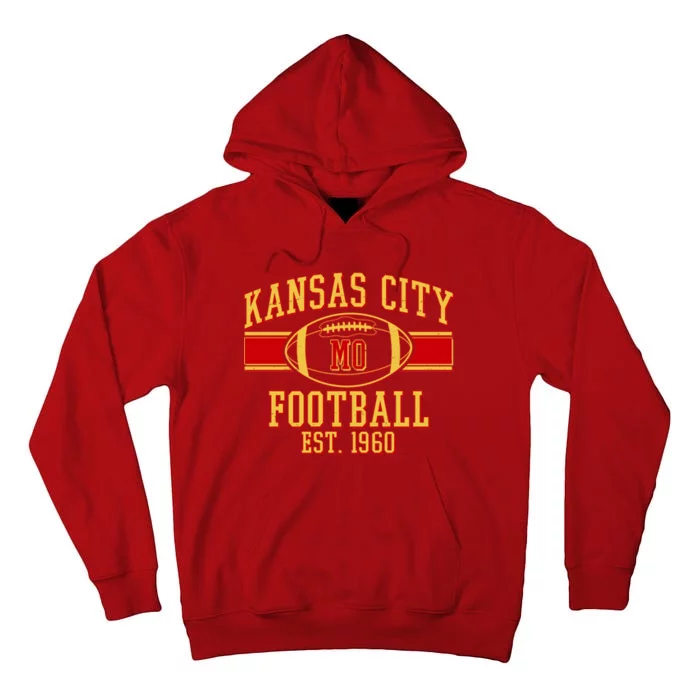 Kansas City MO Football Est 1960 Tall Hoodie