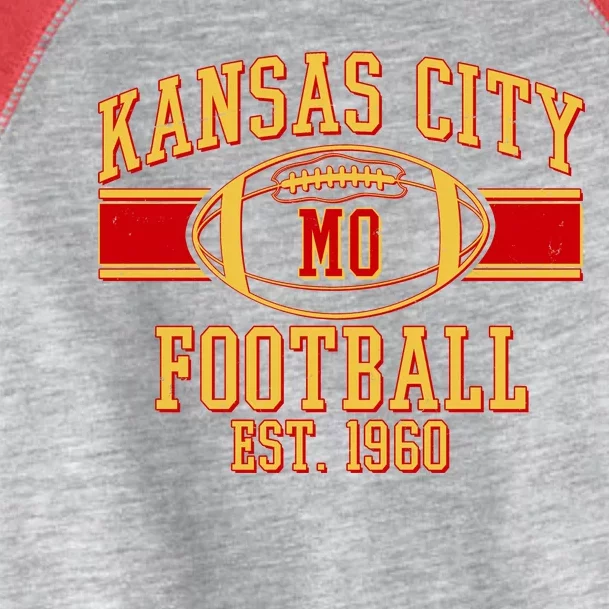 Kansas City MO Football Est 1960 Toddler Fine Jersey T-Shirt