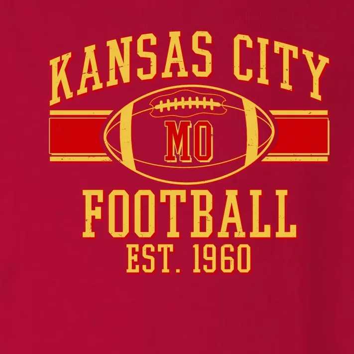 Kansas City MO Football Est 1960 Toddler Long Sleeve Shirt