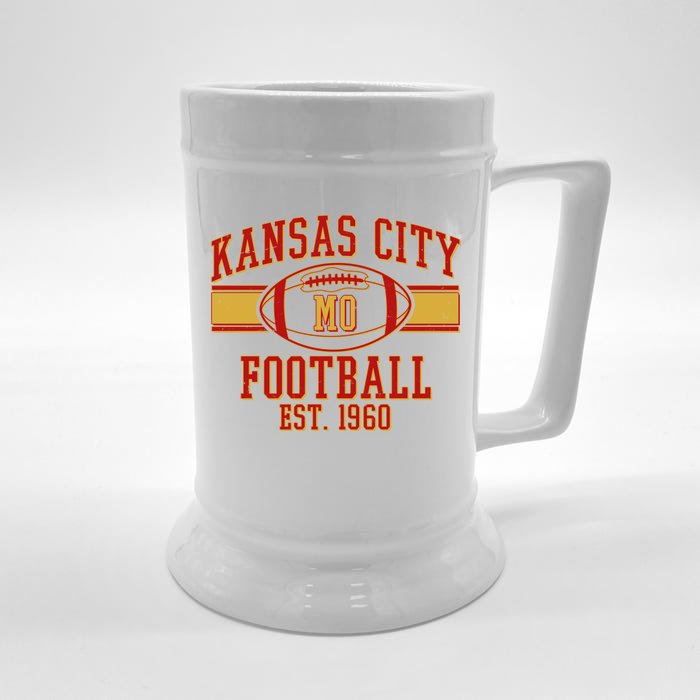 Kansas City MO Football Est 1960 Front & Back Beer Stein