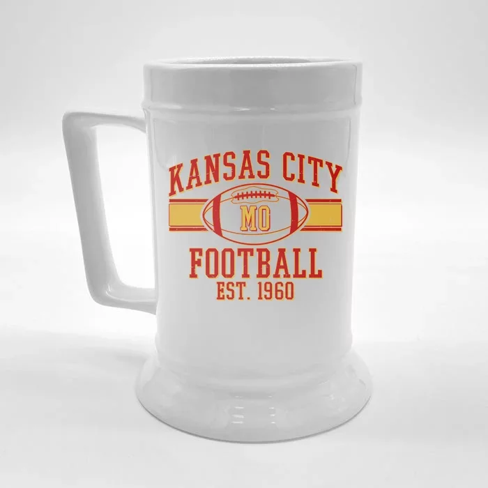 Kansas City MO Football Est 1960 Front & Back Beer Stein