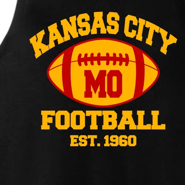 Kansas City MO KC Fooball Mahomes Fan Ladies Tri-Blend Wicking Tank