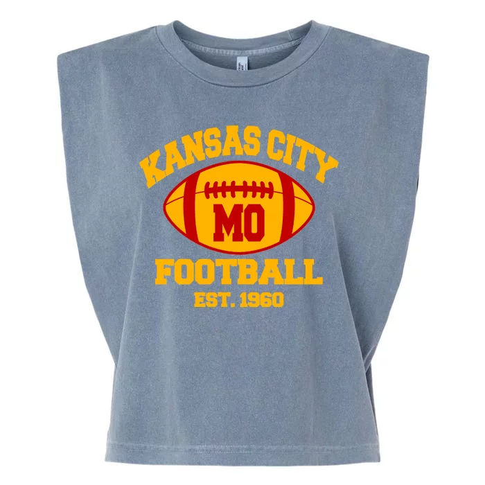 Kansas City MO KC Fooball Mahomes Fan Garment-Dyed Women's Muscle Tee