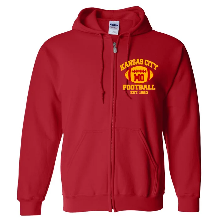 Kansas City MO KC Fooball Mahomes Fan Full Zip Hoodie