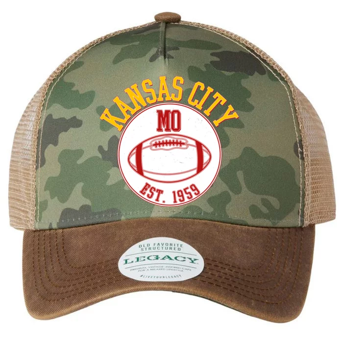 Kansas City MO KC Football EST 1959 Emblem Legacy Tie Dye Trucker Hat