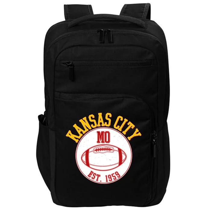 Kansas City MO KC Football EST 1959 Emblem Impact Tech Backpack