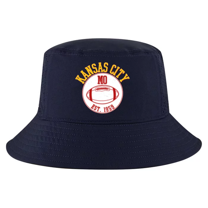 Kansas City MO KC Football EST 1959 Emblem Cool Comfort Performance Bucket Hat